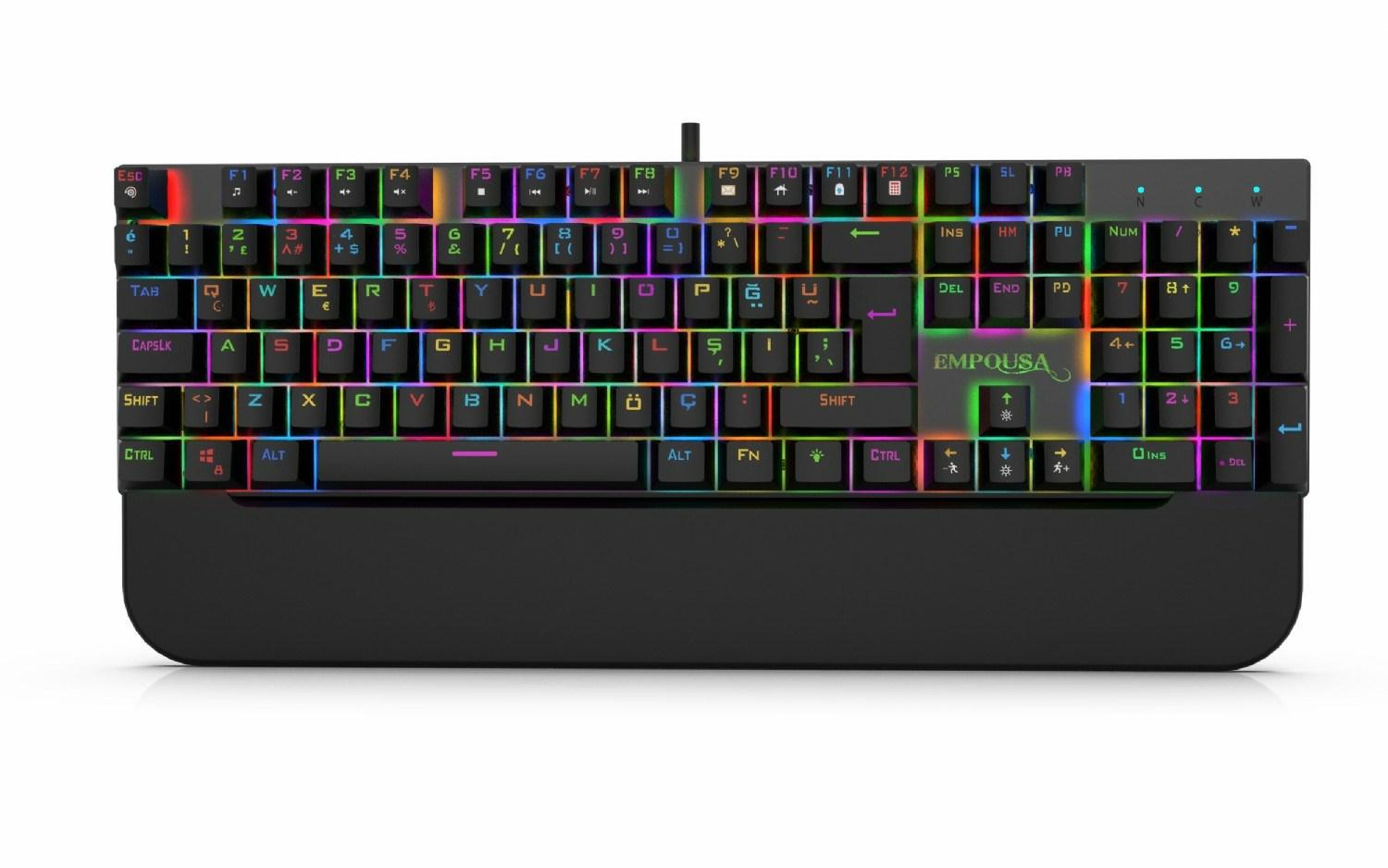 Inca IKG-443 gaming tastatur - mekanisk, RGB, USB, sort billede