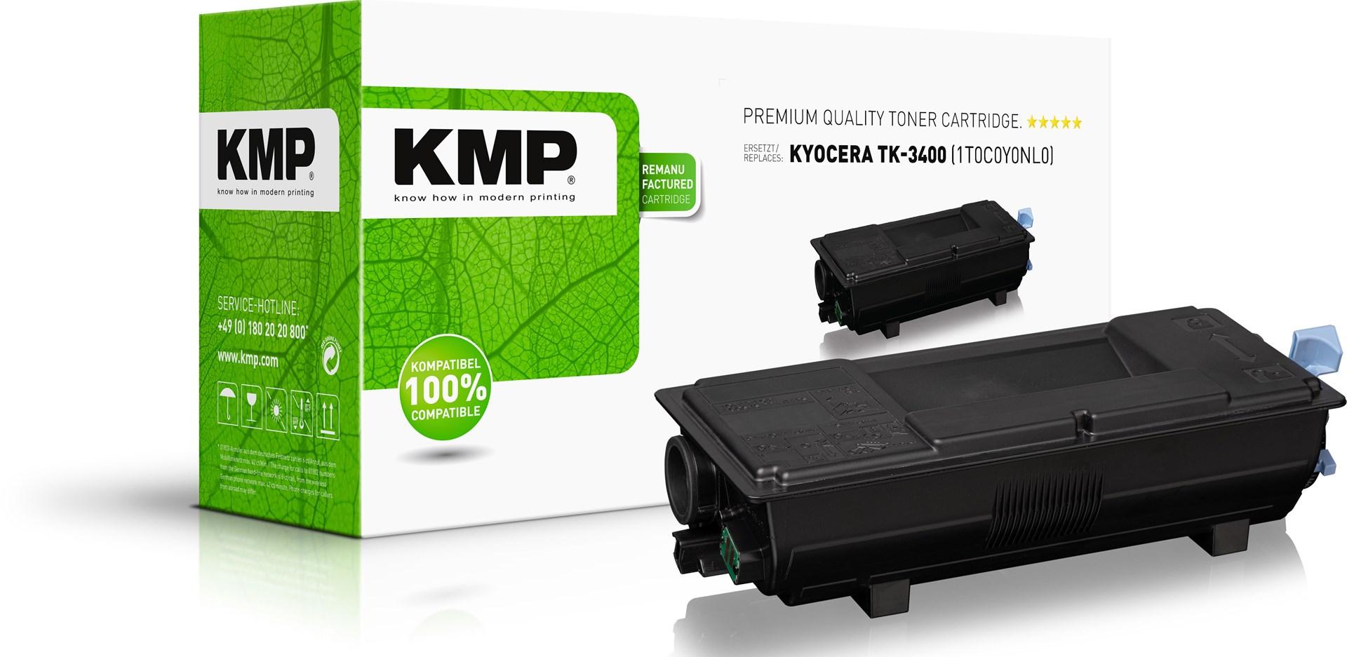 Tonerpatron - kompatibel til Kyocera TK-3400, sort, XL-udbytte billede