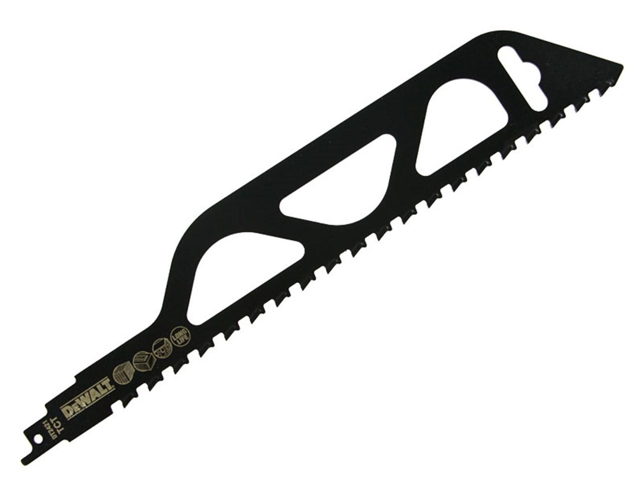 DeWALT DT2421-QZ, Saber savklinge, Gasbeton, Mursten, Cement fiberpanel, Metal, Sort, Tungsten Carbide Tipped (TCT), 30,5 cm