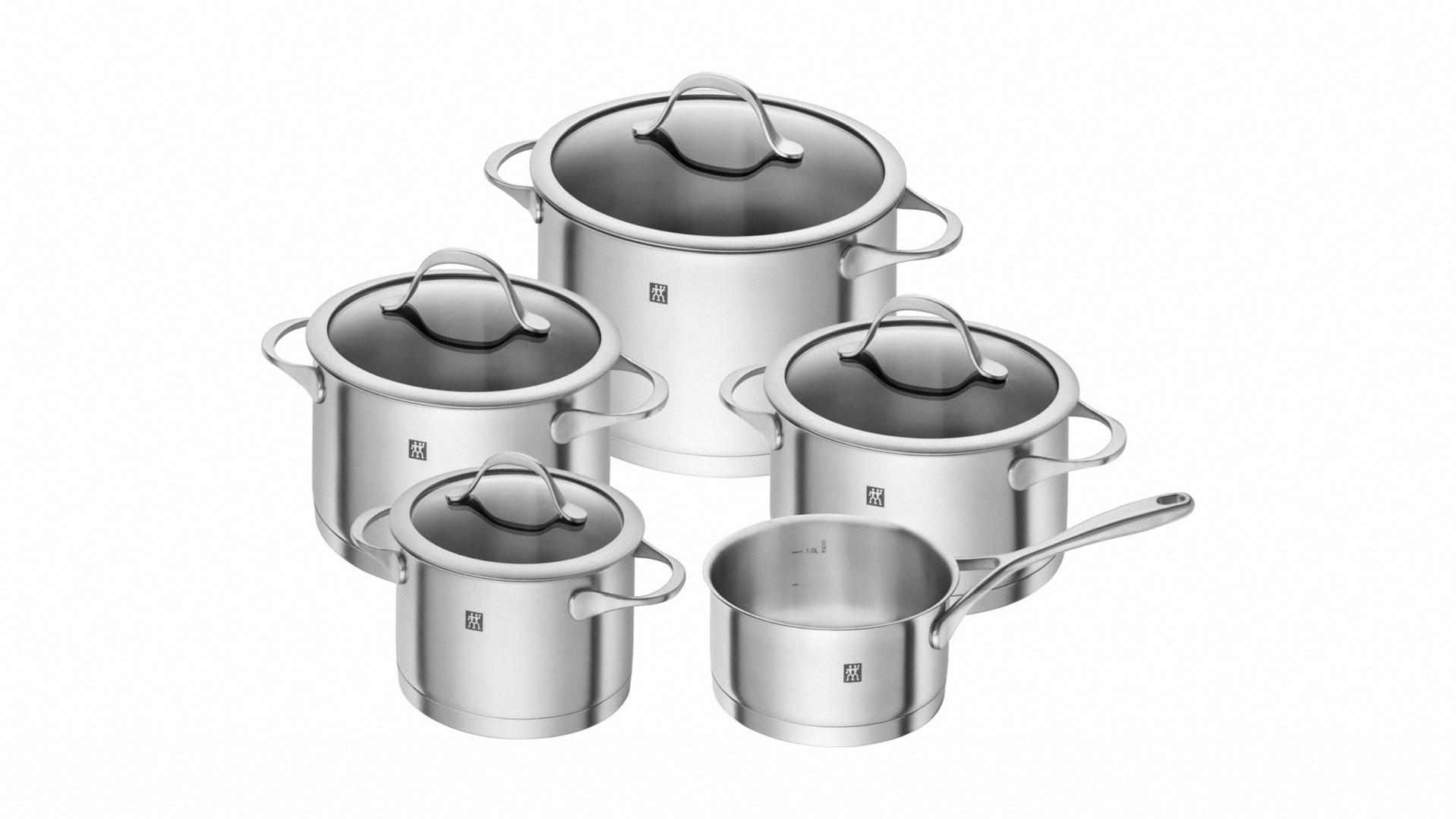 ZWILLING Essence grydesæt - 5 dele, rustfrit stål billede