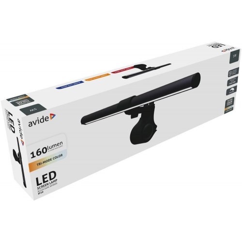 Skærm- og spejllampe Avide ABLDL-SCREEN-USB-5W - sort