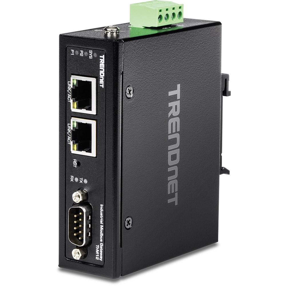TRENDnet TI-M12 industriel Modbus-gateway/controller - 10/100 Mbit/s billede