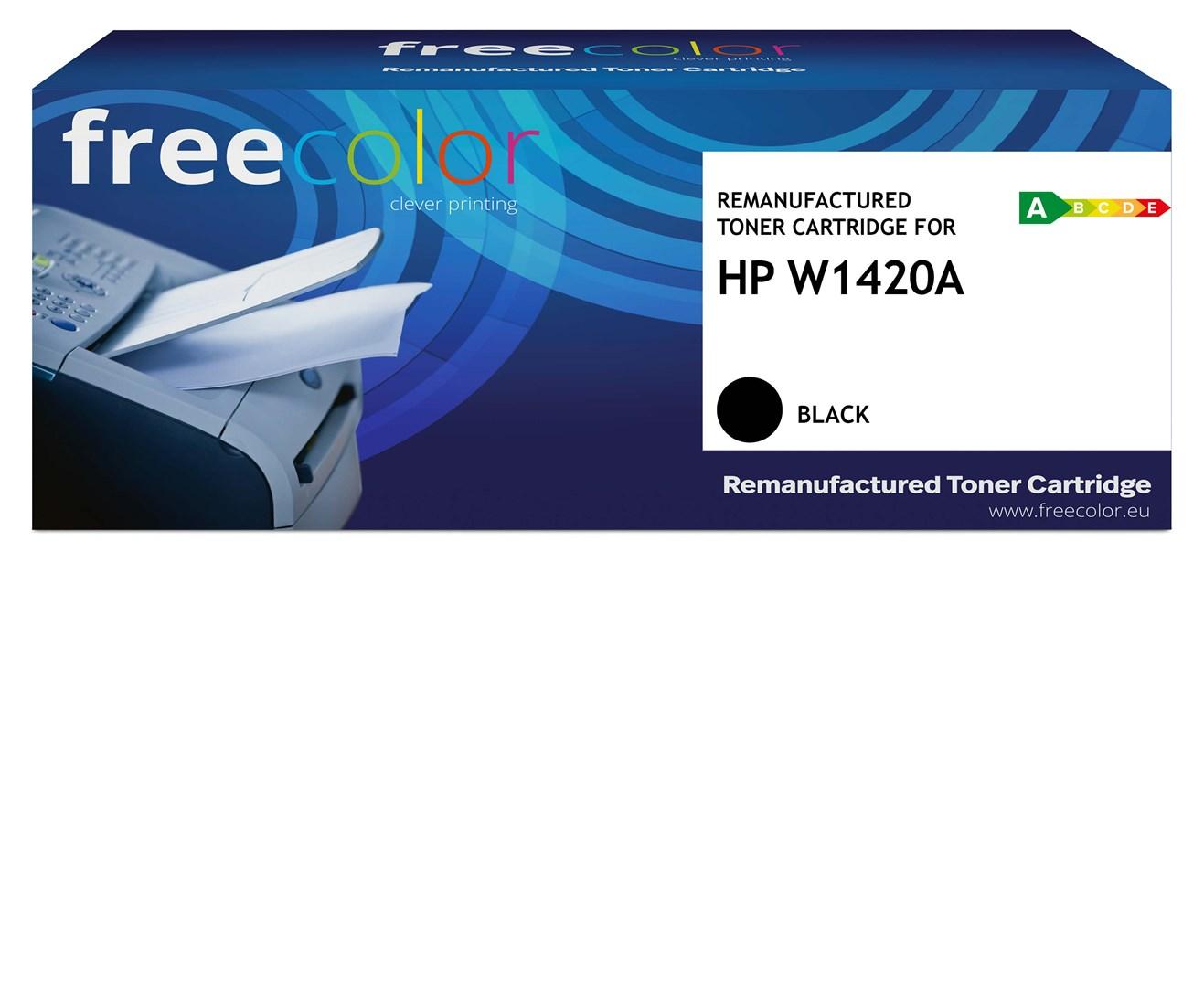 Freecolor sort tonerpatron - kompatibel med HP W1420A (enkeltpakke)
