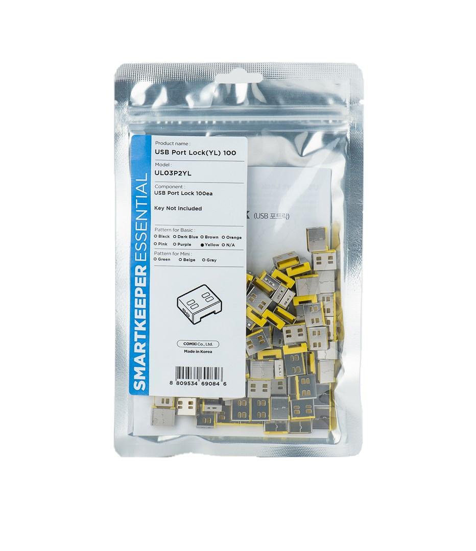 USB portblokering Type-A - gul, 1 stk. (UL03P2YL) billede