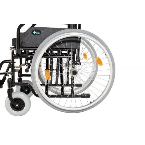 REHA FUND RF-1/42/PU/CZA-624/PU kørestol i stål - sammenklappelig, 48 cm sæde