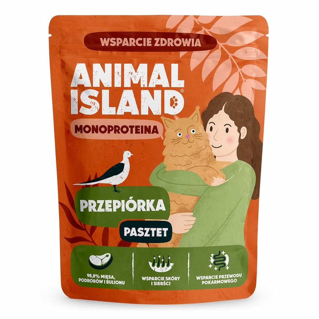 ANIMAL ISLAND Monoprotein Vagtel - vådfoder til kat, 100 g