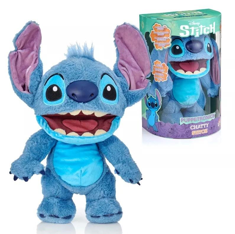 WOW Stuff Disney Real FX Chatty Stitch - interaktiv hånddukke, blå