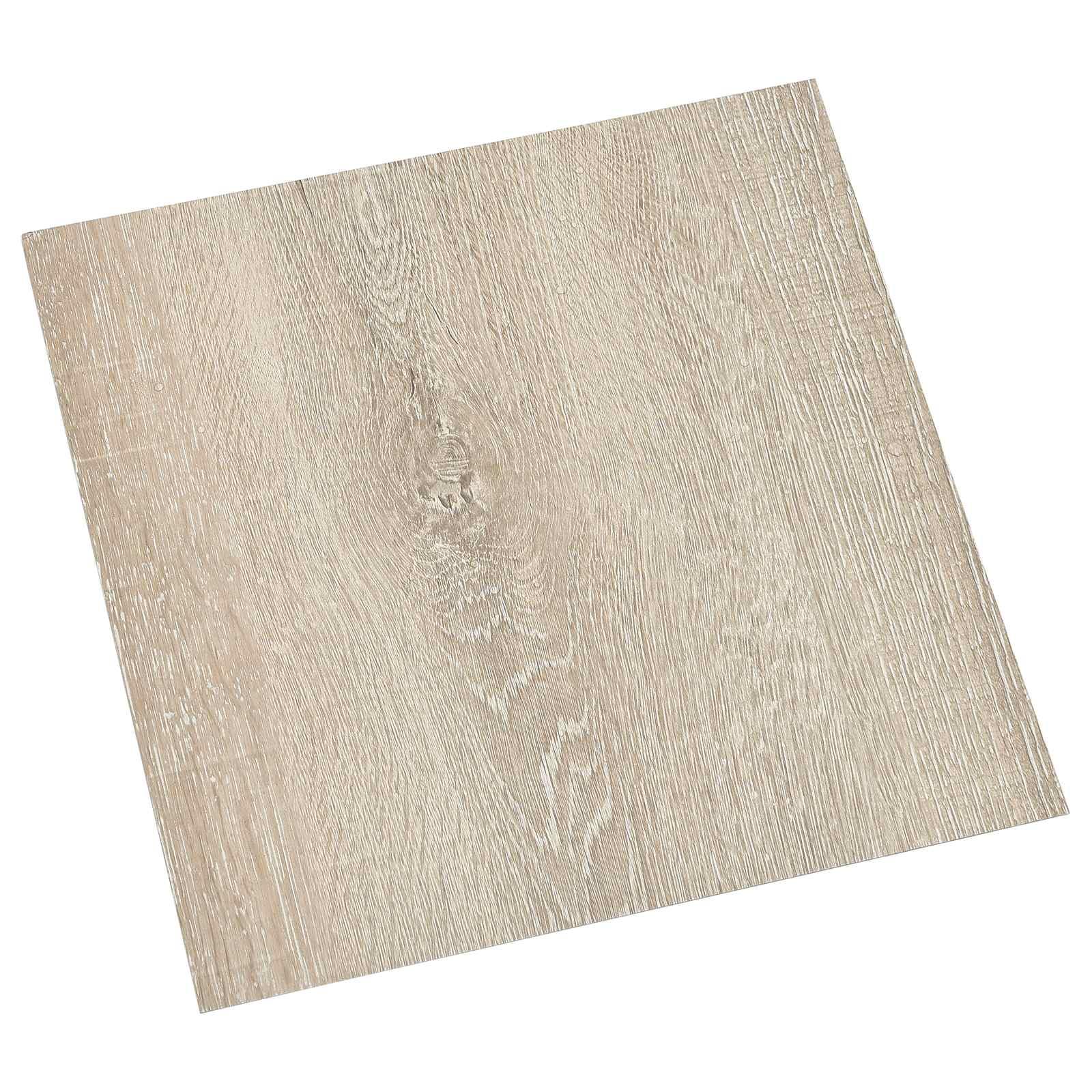 Selvklæbende gulvplanker i PVC - 30,5 × 30,5 cm, 20 stk, brun/beige