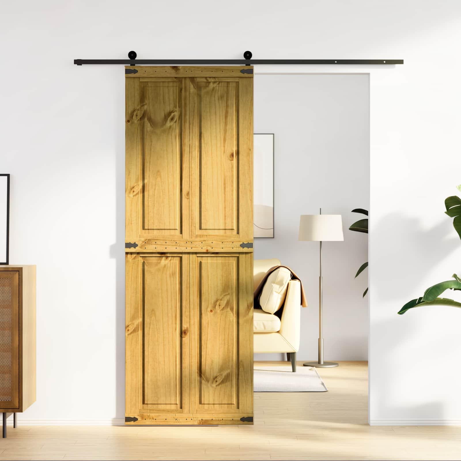 Ladedør Corona HonningBrun 70 x 210 cm Massivt fyrretræ