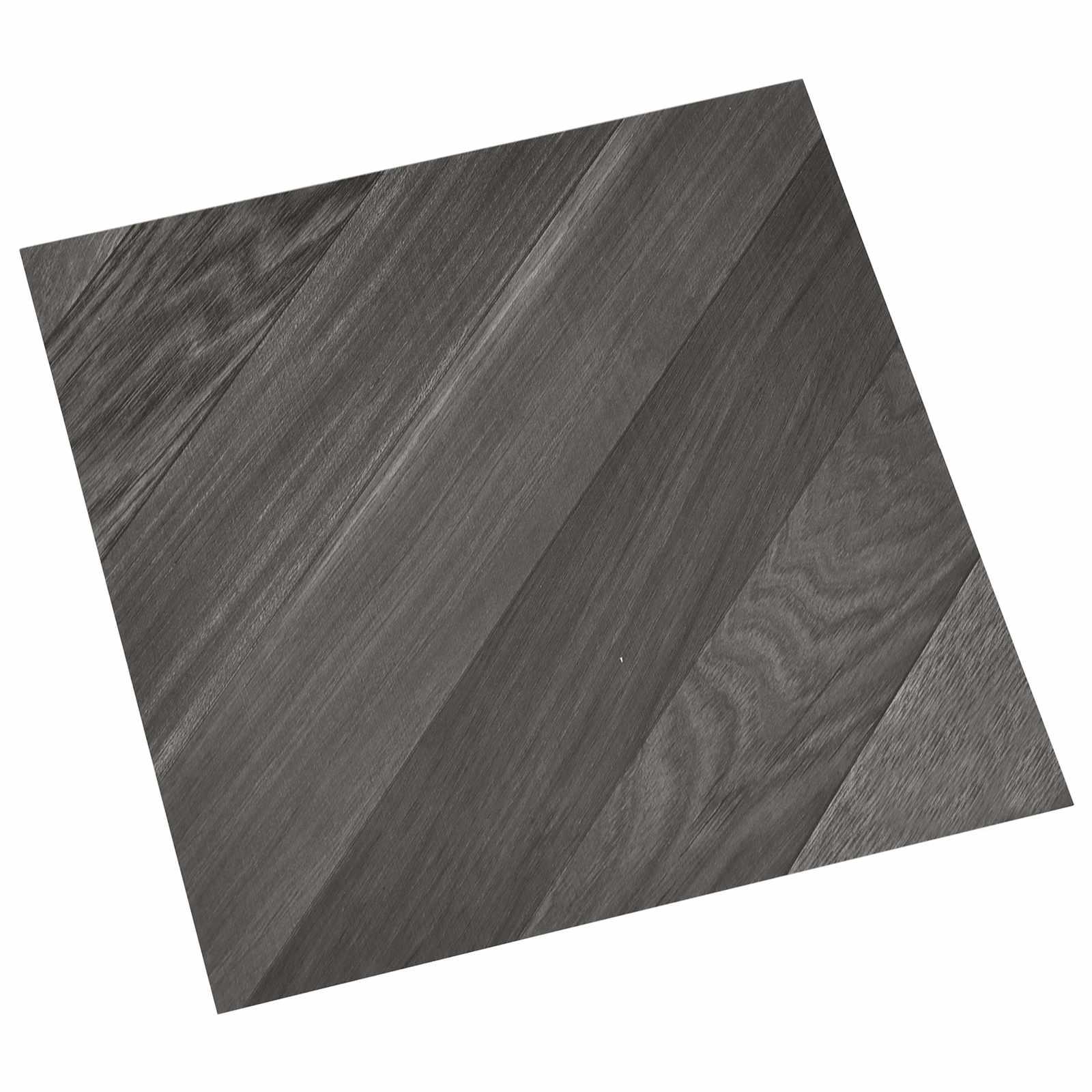 Selvklæbende Gulvplanker 30,5 x 30,5 cm 20 stk PVC Stribet Grå