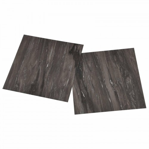 Selvklæbende Gulvplanker 30,5 x 30,5 cm 20 stk PVC Mørkegrå