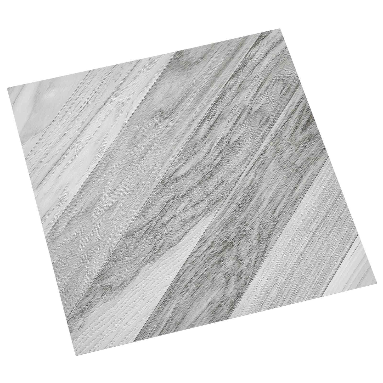 Selvklæbende Gulvplanker 30,5 x 30,5 cm 20 stk PVC Grå Stribet