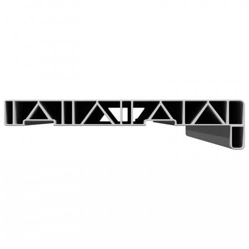 Vindueskarm Hvid 80 x 25 x 4,5 cm PVC