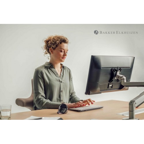 BakkerElkhuizen Evoluent D Large trådløs ergonomisk mus - højrehånd, sort