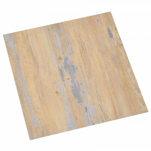 Selvklæbende Gulvplanker 30,5 x 30,5 cm 20 stk PVC Brun og grå
