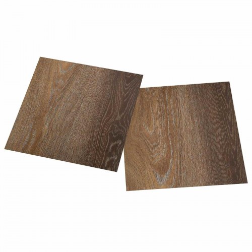 Selvklæbende Gulvplanker 30,5 x 30,5 cm 20 stk PVC Brun