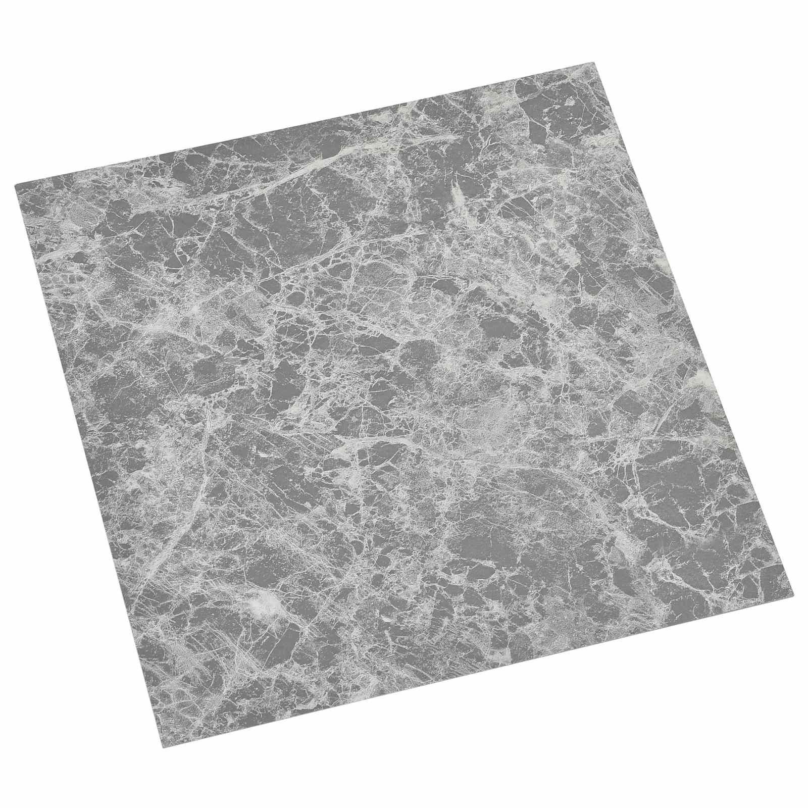 Selvklæbende Gulvplanker 30,5 x 30,5 cm 20 stk PVC Grå og Hvid