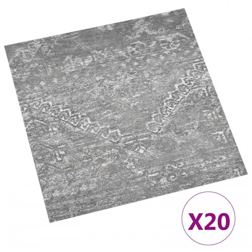 Selvklæbende Gulvplanker 30,5 x 30,5 cm 20 stk PVC Betongrå