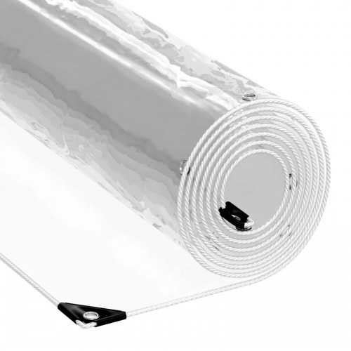 Presenning 350 gsm Transparent 10 x 1,5 m PVC