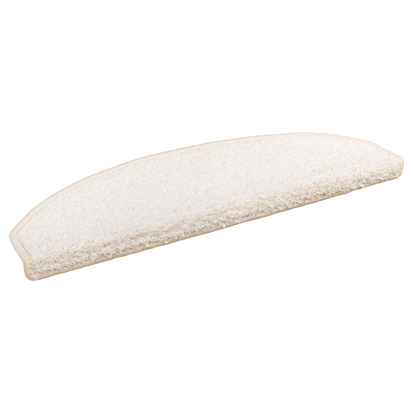 Selvklæbende Trappemåtter 15 stk Hvid 80 x 24,5 x 3,5 cm