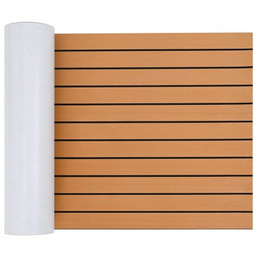 Bådmåtte Stribet Brun og sort 240 x 60 cm EVA