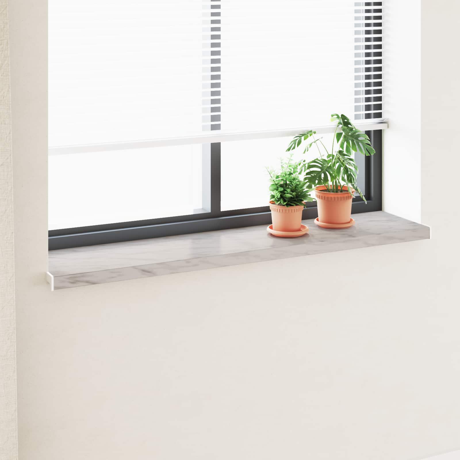 Vindueskarm Marmor tekstur 160 x 35 x 4,5 cm PVC