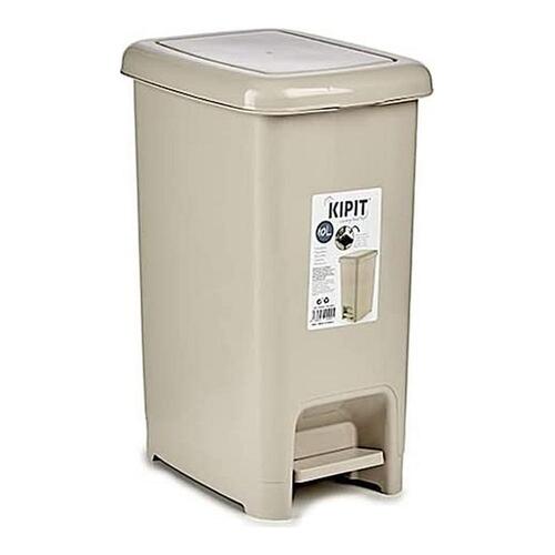 Affaldsspand med pedal Beige Plastik 10 L (20 x 34,5 x 27 cm)