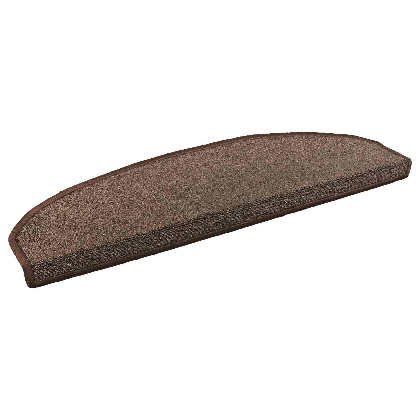 Selvklæbende Trappemåtter 15 stk Kaffe Brun 80 x 24,5 x 3,5 cm