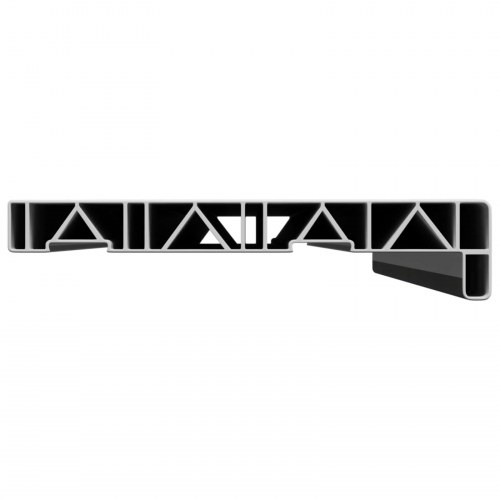 Vindueskarm Marmor tekstur 100 x 25 x 4,5 cm PVC