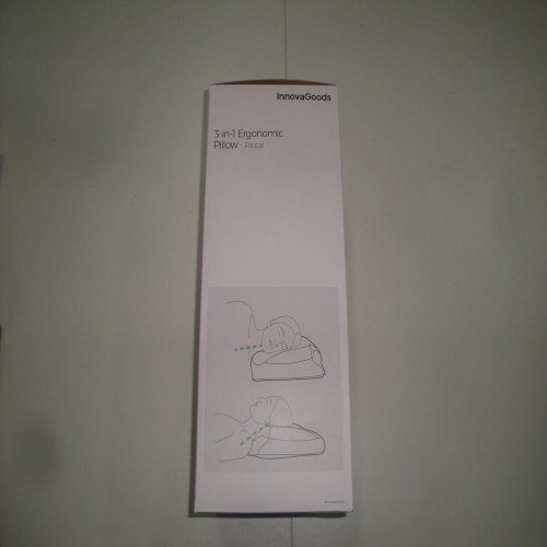 Pilocal 3-i-1 ergonomisk nakkepude - grå/hvid (OUTLET A)