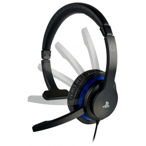Nacon BIGBEN Communicator gaming-headset med mikrofon - sort/blå (PS4, 3,5 mm) (OUTLET A)