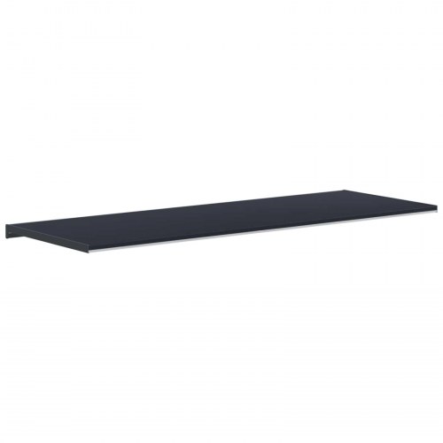 Vindueskarm Anthracit med træstruktur 160 x 50 x 4,5 cm PVC