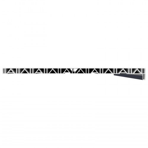Vindueskarm Anthracit med træstruktur 120 x 50 x 4,5 cm PVC