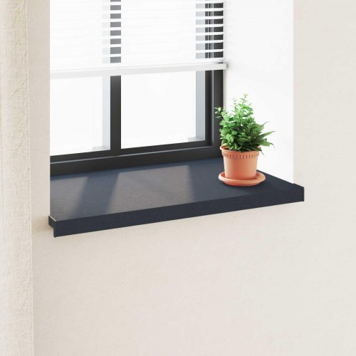 Vindueskarm Anthracit med træstruktur 80 x 50 x 4,5 cm PVC
