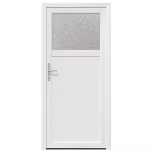 Sideskabsdør Hvid 98 x 198 cm PVC
