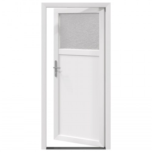 Sideskabsdør Hvid 98 x 198 cm PVC