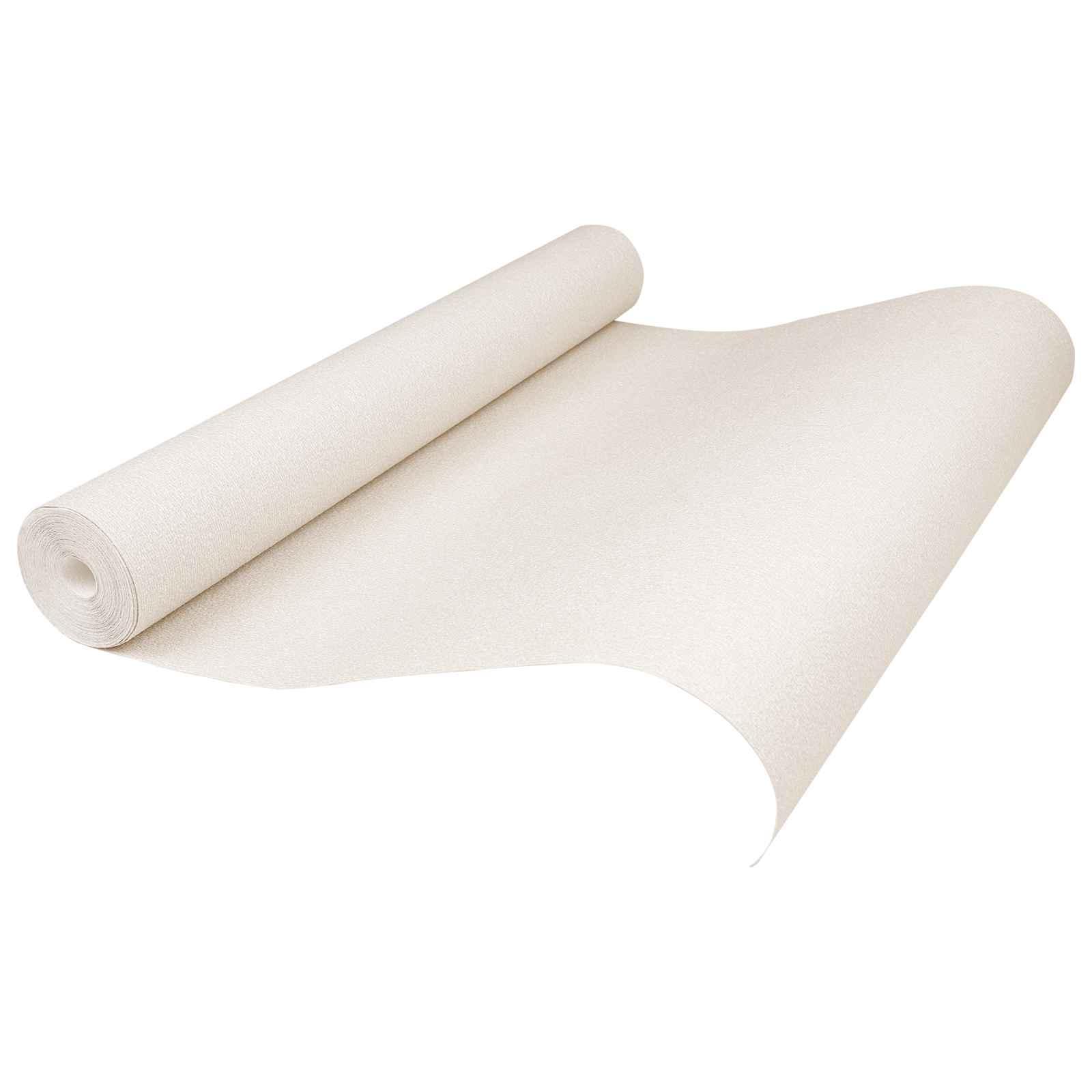 3D solid tapet Stribet Cremefarvet 10 x 0,53 m Ikke-vævet stof