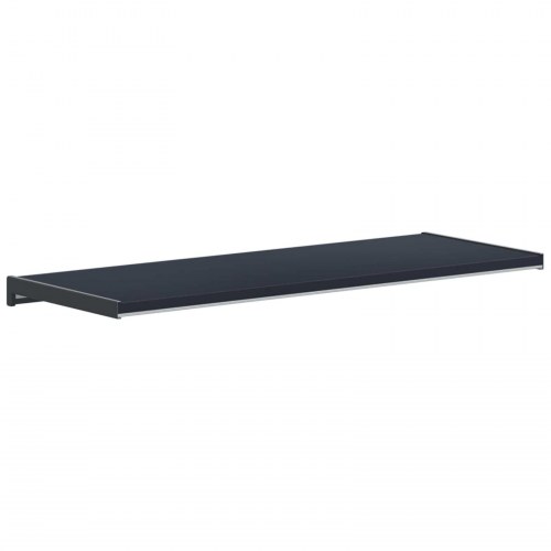 Vindueskarm Anthracit med træstruktur 80 x 35 x 4,5 cm PVC