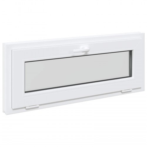Kældervindue RISOR 110 x 40 cm PVC og glas Hvid