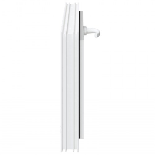 Kældervindue RISOR 80 x 40 cm PVC og glas Hvid