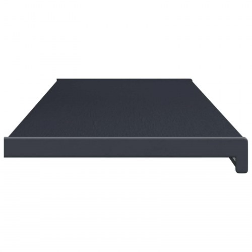 Vindueskarm Anthracit med træstruktur 140 x 25 x 4,5 cm PVC