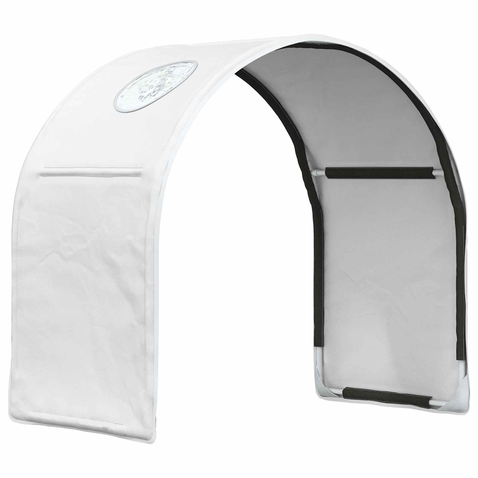 Seng Tunnel 2 stk Hvid 211 x 52,5 x 2 cm Polyester