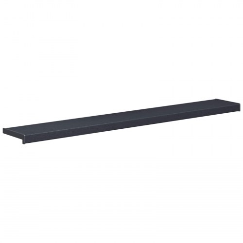 Vindueskarm Anthracit med træstruktur 120 x 20 x 4,5 cm PVC
