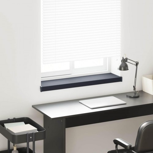 Vindueskarm Anthracit med træstruktur 80 x 20 x 4,5 cm PVC