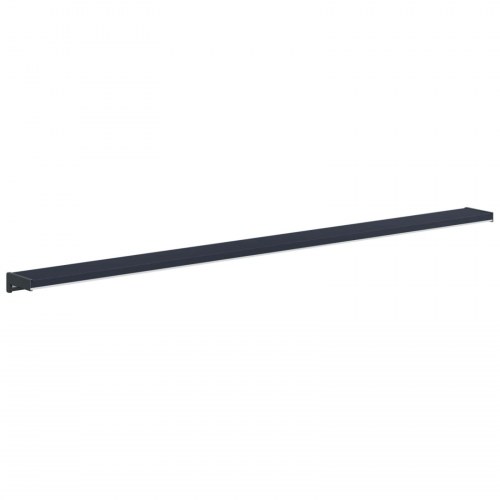 Vindueskarm Anthracit med træstruktur 120 x 15 x 4,5 cm PVC