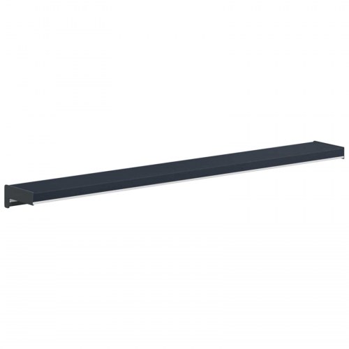 Vindueskarm Anthracit med træstruktur 80 x 10 x 4,5 cm PVC