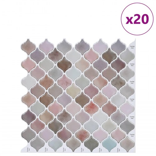 Lanturn Flise 20 stk Beige 27 x 27 cm Polyurethan og PET