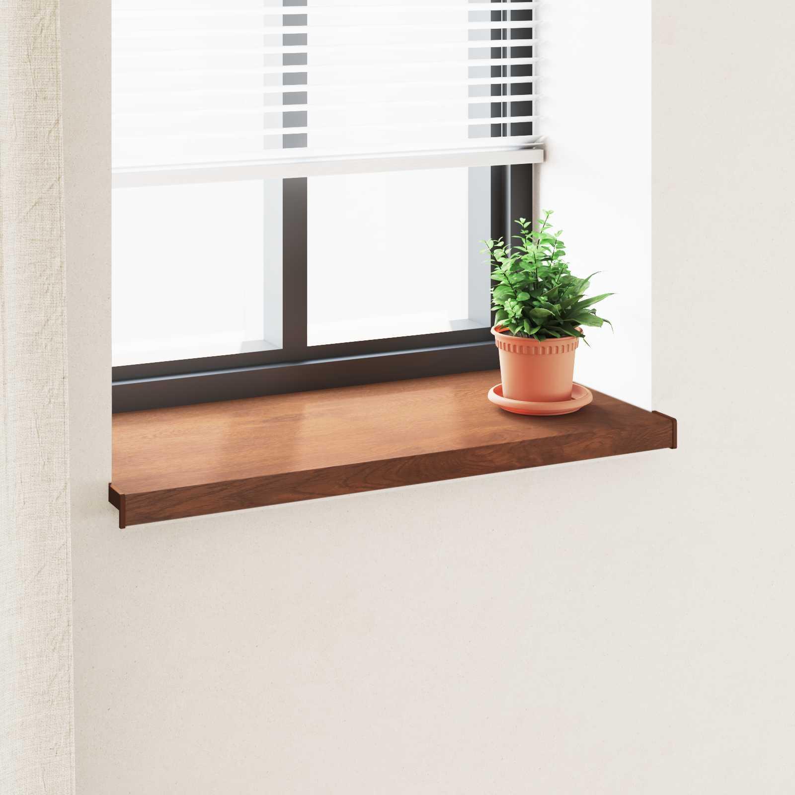 Vindueskarm Brun træ 100 x 45 x 4,5 cm PVC