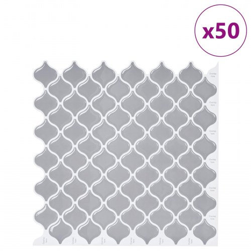 Lanturn Flise 50 stk Grå 27 x 27 cm Polyurethan og PET