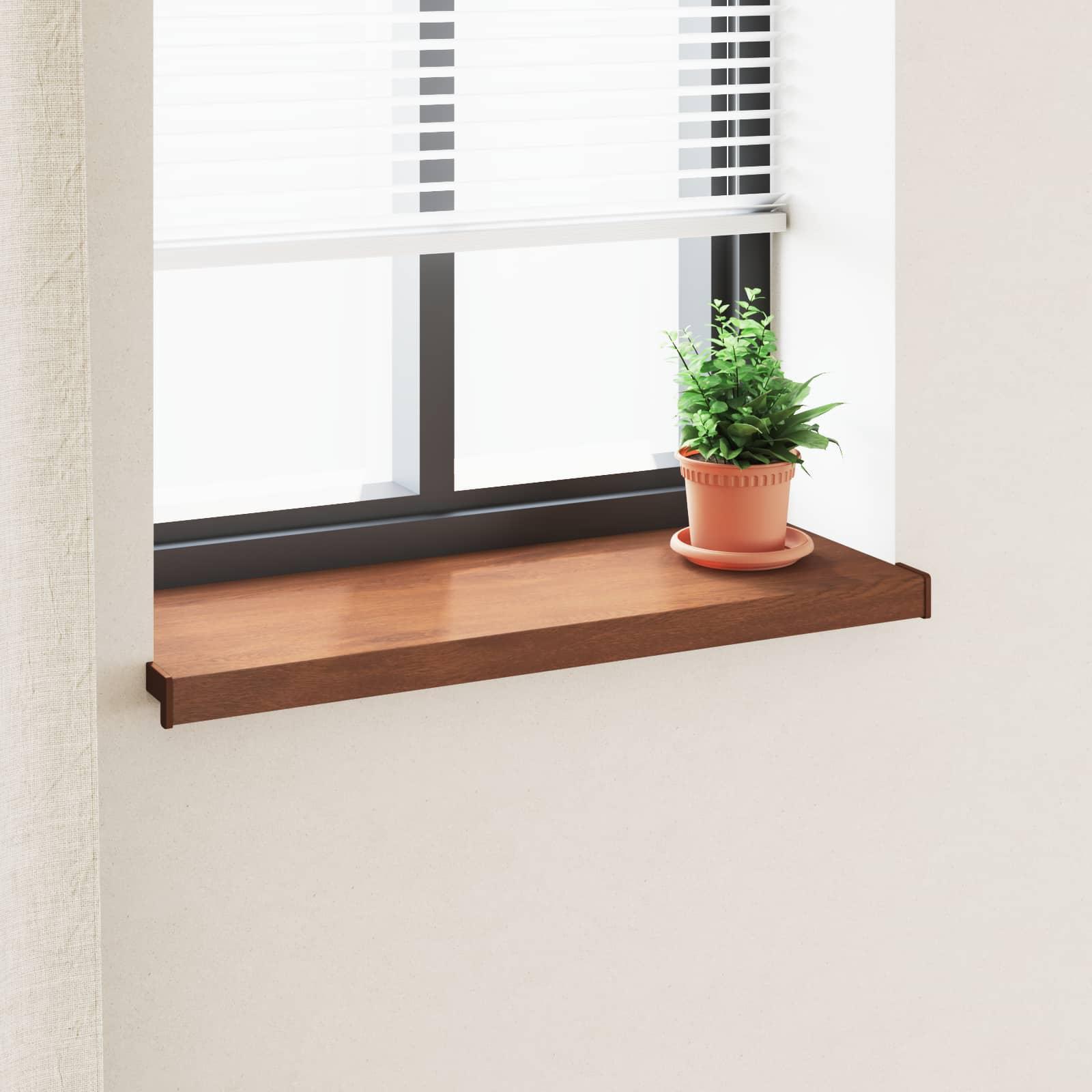Vindueskarm Brun træ 100 x 30 x 4,5 cm PVC